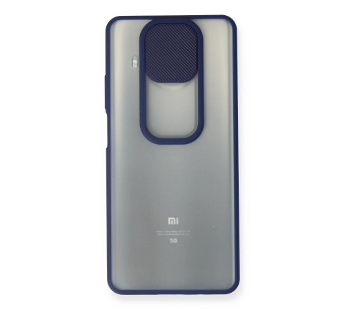Xiaomi Mi 10T Lite Kılıf Palm Buzlu Kamera Sürgülü Silikon - Lacivert Xiaomi Mi 10T Lite Kılıf Palm Buzlu Kamera Sürgülü Silikon - Lacivert