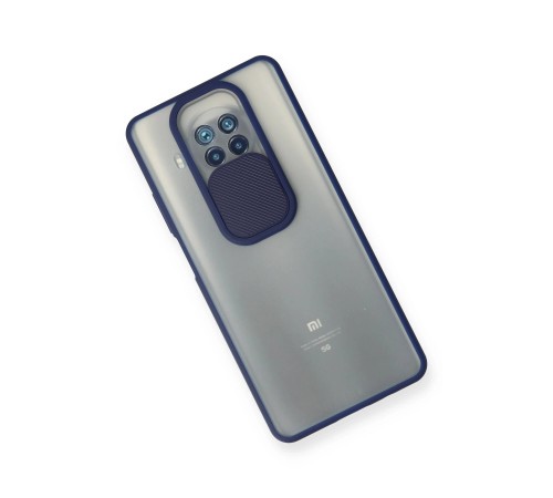 Xiaomi Mi 10T Lite Kılıf Palm Buzlu Kamera Sürgülü Silikon - Lacivert Xiaomi Mi 10T Lite Kılıf Palm Buzlu Kamera Sürgülü Silikon - Lacivert