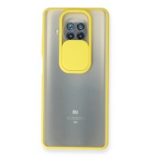 Xiaomi Mi 10T Lite Kılıf Palm Buzlu Kamera Sürgülü Silikon - Sarı