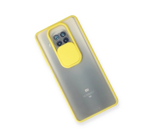 Xiaomi Mi 10T Lite Kılıf Palm Buzlu Kamera Sürgülü Silikon - Sarı Xiaomi Mi 10T Lite Kılıf Palm Buzlu Kamera Sürgülü Silikon - Sarı