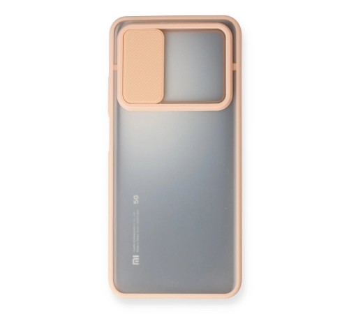 Xiaomi Mi 10T Kılıf Palm Buzlu Kamera Sürgülü Silikon - Pembe Xiaomi Mi 10T Kılıf Palm Buzlu Kamera Sürgülü Silikon - Pembe