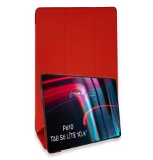 Samsung Galaxy P610 Tab S6 Lite 10.4 Kılıf Tablet Smart Kılıf - Kırmızı