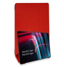 iPad 10.2 (7.nesil) Kılıf Tablet Smart Kılıf - Kırmızı