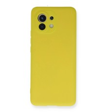 Xiaomi Mi 11 Kılıf Nano içi Kadife Silikon - Sarı