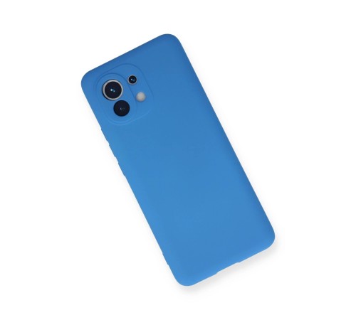 Xiaomi Mi 11 Kılıf Nano içi Kadife Silikon - Mavi Xiaomi Mi 11 Kılıf Nano içi Kadife Silikon - Mavi