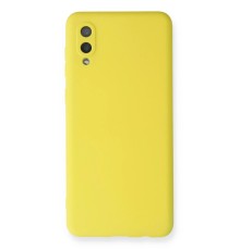 Samsung Galaxy A02 Kılıf Nano içi Kadife Silikon - Sarı