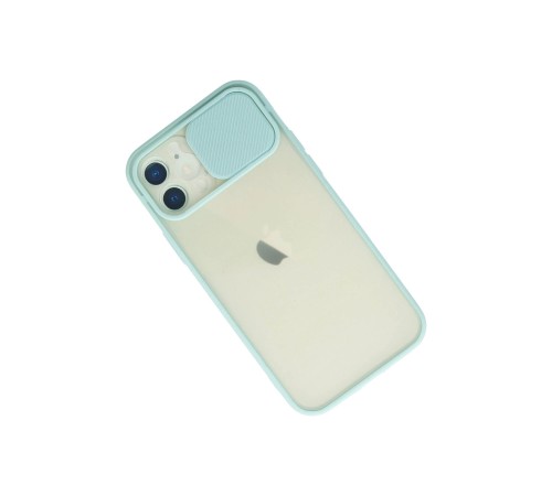 iPhone 12 Kılıf Palm Buzlu Kamera Sürgülü Silikon - Turkuaz iPhone 12 Kılıf Palm Buzlu Kamera Sürgülü Silikon - Turkuaz