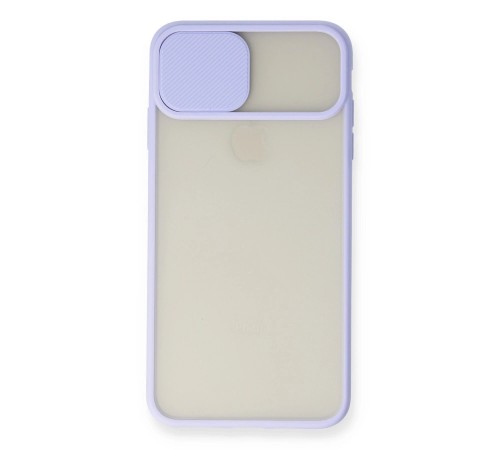 iPhone XS Max Kılıf Palm Buzlu Kamera Sürgülü Silikon - Lila iPhone XS Max Kılıf Palm Buzlu Kamera Sürgülü Silikon - Lila