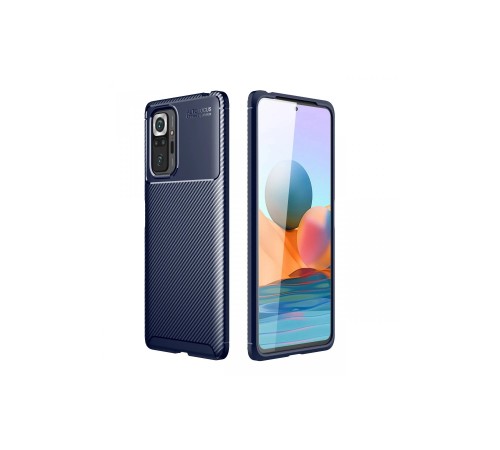 Xiaomi Redmi Note 10 Pro Kılıf Auto Focus Karbon Kapak - Lacivert Xiaomi Redmi Note 10 Pro Kılıf Auto Focus Karbon Kapak - Lacivert