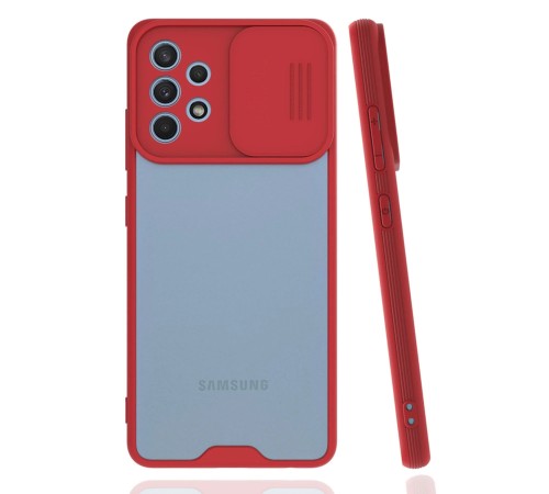 Samsung Galaxy A32 Kılıf Platin Kamera Koruma Silikon - Kırmızı Samsung Galaxy A32 Kılıf Platin Kamera Koruma Silikon - Kırmızı