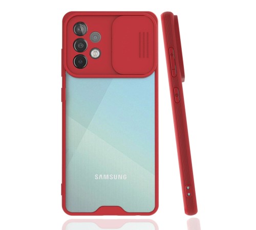 Samsung Galaxy A52 Kılıf Platin Kamera Koruma Silikon - Kırmızı Samsung Galaxy A52 Kılıf Platin Kamera Koruma Silikon - Kırmızı