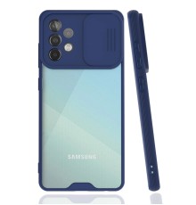 Samsung Galaxy A52 Kılıf Platin Kamera Koruma Silikon - Lacivert