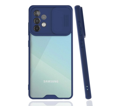 Samsung Galaxy A52 Kılıf Platin Kamera Koruma Silikon - Lacivert Samsung Galaxy A52 Kılıf Platin Kamera Koruma Silikon - Lacivert