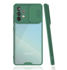Samsung Galaxy A52 Kılıf Platin Kamera Koruma Silikon - Yeşil