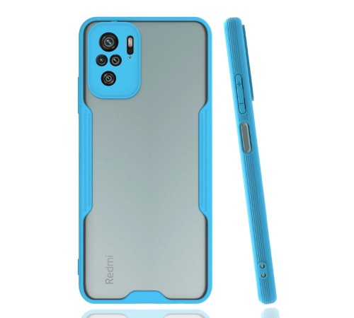 Xiaomi Redmi Note 10 Kılıf Platin Silikon - Mavi Xiaomi Redmi Note 10 Kılıf Platin Silikon - Mavi