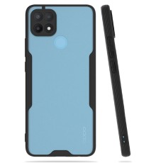 Oppo A15 Kılıf Platin Silikon - Siyah