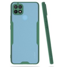 Oppo A15 Kılıf Platin Silikon - Yeşil