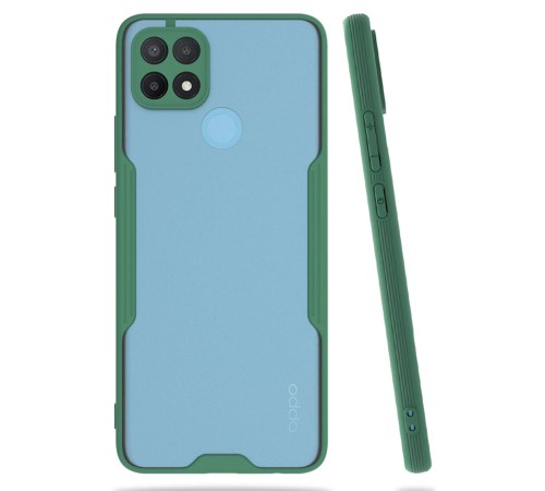 Oppo A15 Kılıf Platin Silikon - Yeşil Oppo A15 Kılıf Platin Silikon - Yeşil