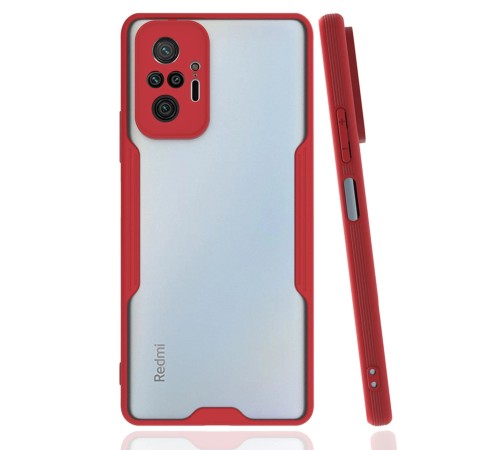 Xiaomi Redmi Note 10 Pro Kılıf Platin Silikon - Kırmızı Xiaomi Redmi Note 10 Pro Kılıf Platin Silikon - Kırmızı