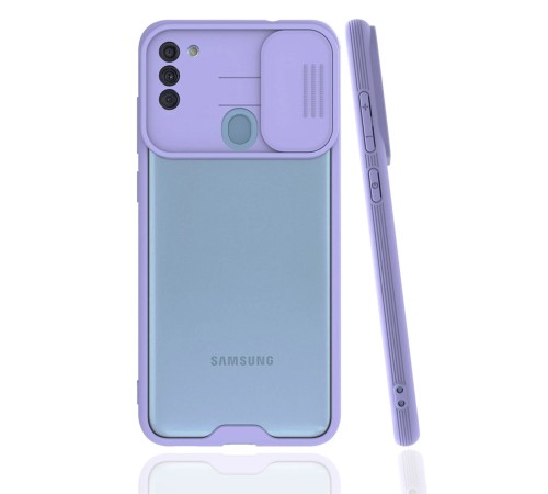 Samsung Galaxy A11 Kılıf Platin Kamera Koruma Silikon - Lila Samsung Galaxy A11 Kılıf Platin Kamera Koruma Silikon - Lila