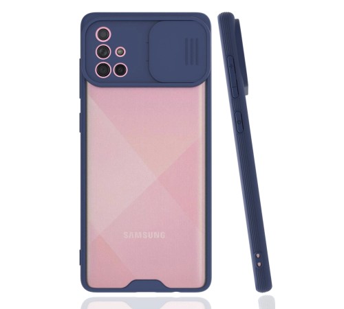 Samsung Galaxy A71 Kılıf Platin Kamera Koruma Silikon - Lacivert Samsung Galaxy A71 Kılıf Platin Kamera Koruma Silikon - Lacivert