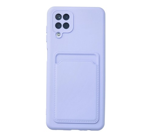 Samsung Galaxy A12 Kılıf Kelvin Kartvizitli Silikon - Lila Samsung Galaxy A12 Kılıf Kelvin Kartvizitli Silikon - Lila