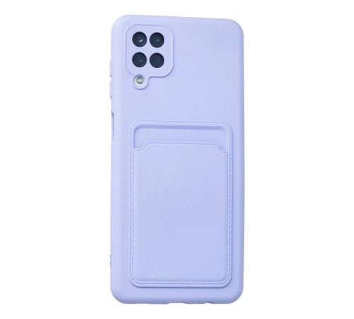 Samsung Galaxy A12 Kılıf Kelvin Kartvizitli Silikon - Lila Samsung Galaxy A12 Kılıf Kelvin Kartvizitli Silikon - Lila