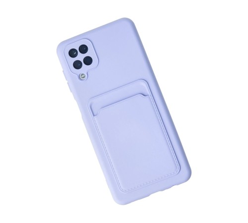 Samsung Galaxy A12 Kılıf Kelvin Kartvizitli Silikon - Lila Samsung Galaxy A12 Kılıf Kelvin Kartvizitli Silikon - Lila