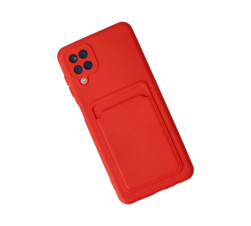 Samsung Galaxy A12 Kılıf Kelvin Kartvizitli Silikon - Kırmızı Samsung Galaxy A12 Kılıf Kelvin Kartvizitli Silikon - Kırmızı