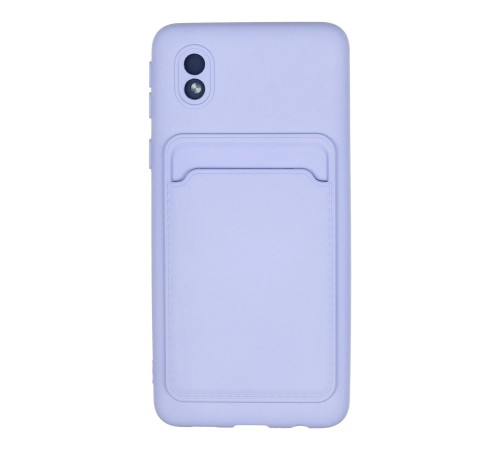 Samsung Galaxy A01 Core Kılıf Kelvin Kartvizitli Silikon - Lila Samsung Galaxy A01 Core Kılıf Kelvin Kartvizitli Silikon - Lila