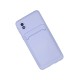 Samsung Galaxy A01 Core Kılıf Kelvin Kartvizitli Silikon - Lila
