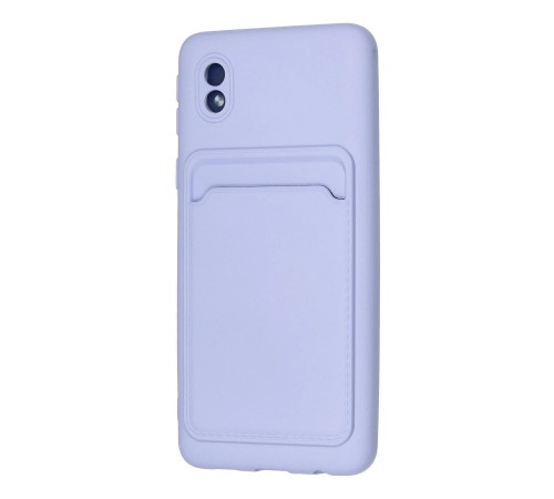 Samsung Galaxy A01 Core Kılıf Kelvin Kartvizitli Silikon - Lila Samsung Galaxy A01 Core Kılıf Kelvin Kartvizitli Silikon - Lila