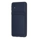 Samsung Galaxy A01 Core Kılıf Kelvin Kartvizitli Silikon - Lacivert