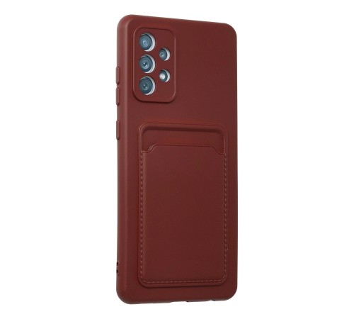 Samsung Galaxy A32 Kılıf Kelvin Kartvizitli Silikon - Bordo Samsung Galaxy A32 Kılıf Kelvin Kartvizitli Silikon - Bordo