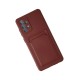 Samsung Galaxy A32 Kılıf Kelvin Kartvizitli Silikon - Bordo