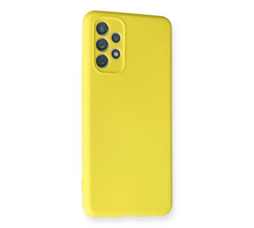 Samsung Galaxy A32 Kılıf Nano içi Kadife Silikon - Sarı Samsung Galaxy A32 Kılıf Nano içi Kadife Silikon - Sarı