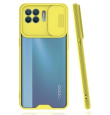 Oppo Reno 4 Lite Kılıf Platin Kamera Koruma Silikon - Sarı