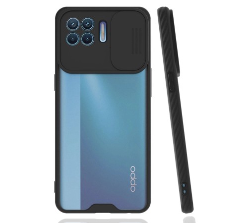 Oppo Reno 4 Lite Kılıf Platin Kamera Koruma Silikon - Siyah Oppo Reno 4 Lite Kılıf Platin Kamera Koruma Silikon - Siyah
