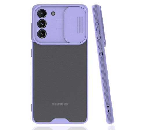 Samsung Galaxy S21 Plus Kılıf Platin Kamera Koruma Silikon - Lila Samsung Galaxy S21 Plus Kılıf Platin Kamera Koruma Silikon - Lila