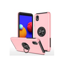 Samsung Galaxy A01 Core Kılıf Elit Yüzüklü Kapak - Pembe