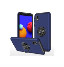 Samsung Galaxy A01 Core Kılıf Elit Yüzüklü Kapak - Lacivert