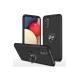 Samsung Galaxy A02S Kılıf Elit Yüzüklü Kapak - Siyah