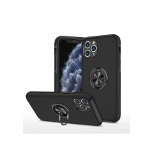 iPhone 11 Pro Max Kılıf Elit Yüzüklü Kapak - Siyah