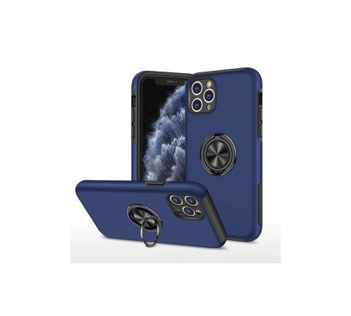 iPhone 11 Pro Max Kılıf Elit Yüzüklü Kapak - Lacivert iPhone 11 Pro Max Kılıf Elit Yüzüklü Kapak - Lacivert