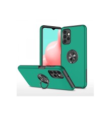 Samsung Galaxy A72 Kılıf Elit Yüzüklü Kapak - Yeşil