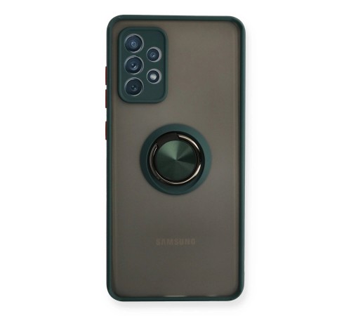 Samsung Galaxy A72 Kılıf Montreal Yüzüklü Silikon Kapak - Yeşil Samsung Galaxy A72 Kılıf Montreal Yüzüklü Silikon Kapak - Yeşil