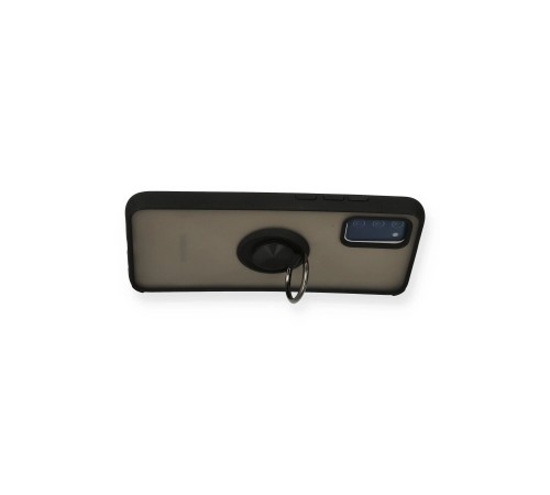 Samsung Galaxy A02S Kılıf Montreal Yüzüklü Silikon Kapak - Siyah Samsung Galaxy A02S Kılıf Montreal Yüzüklü Silikon Kapak - Siyah