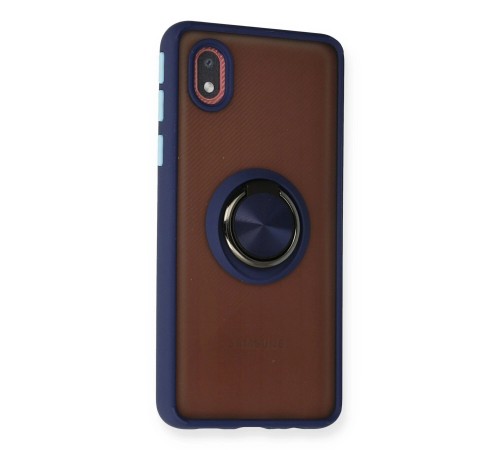 Samsung Galaxy A01 Core Kılıf Montreal Yüzüklü Silikon Kapak - Lacivert Samsung Galaxy A01 Core Kılıf Montreal Yüzüklü Silikon Kapak - Lacivert