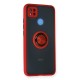 Xiaomi Redmi 9C Kılıf Montreal Yüzüklü Silikon Kapak - Kırmızı