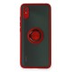 Xiaomi Redmi 9A Kılıf Montreal Yüzüklü Silikon Kapak - Kırmızı